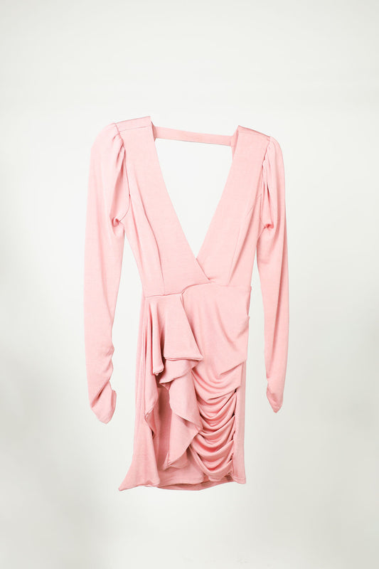 Vestido Palo de Rosa Largo